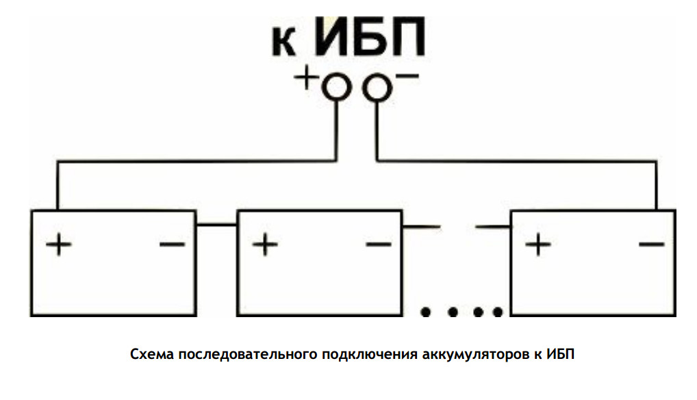 Схема включения аккумуляторов